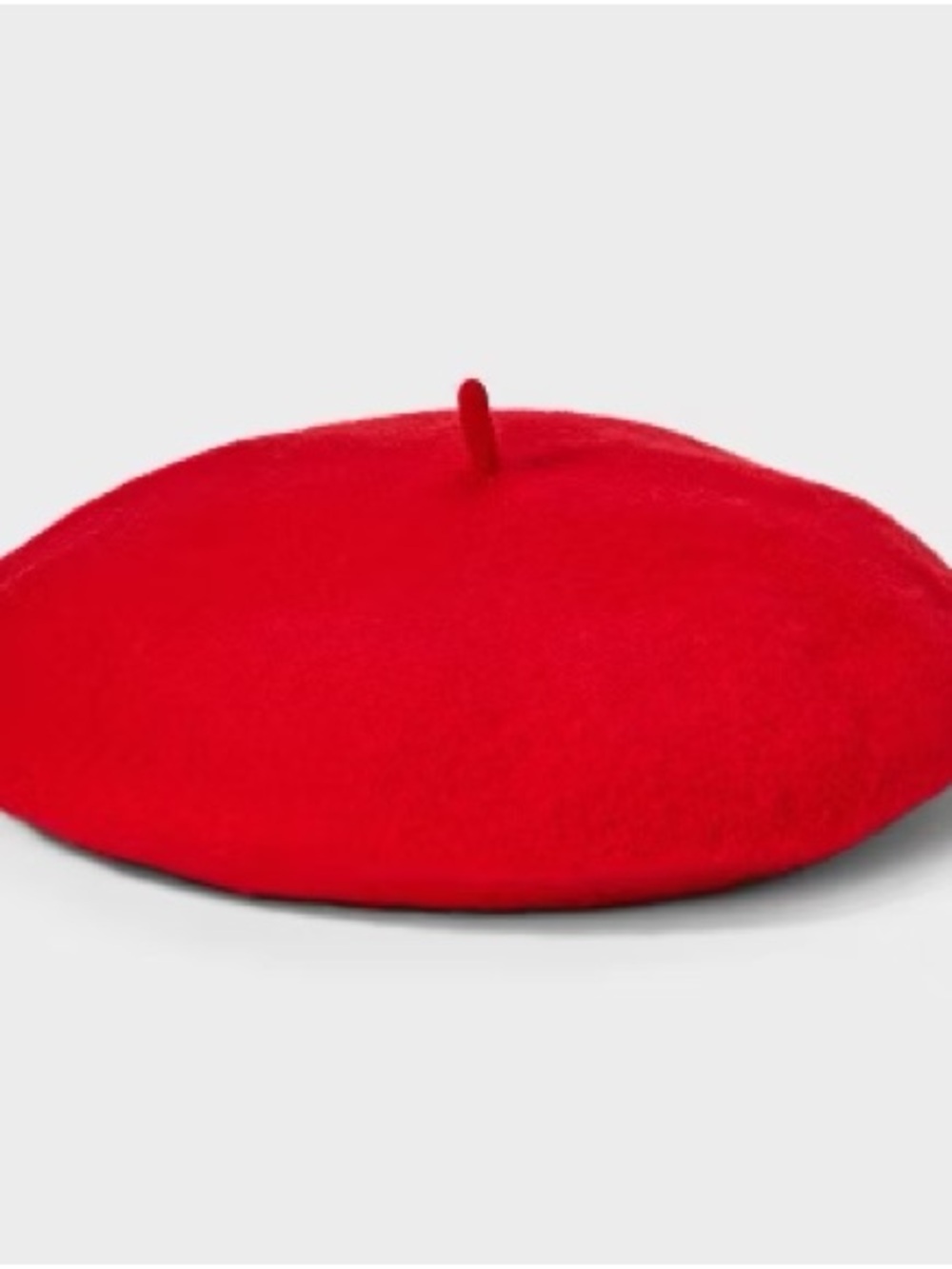 A New Day Red Wool Beret